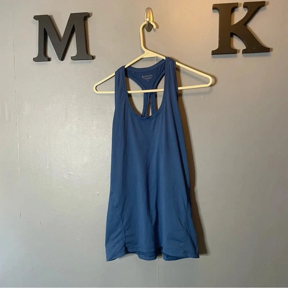 Athleta blue racerback athletic tank top women’s size small - Picture 1 of 8